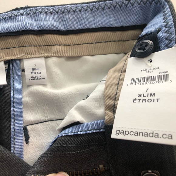 Gap Kids Slim Fit Grey Uniform Pants - Picture 7 of 7